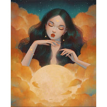 Load image into Gallery viewer, AB Diamond Painting - Full Round - girl in the clouds (40*50CM)

