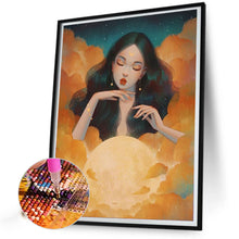 Load image into Gallery viewer, AB Diamond Painting - Full Round - girl in the clouds (40*50CM)
