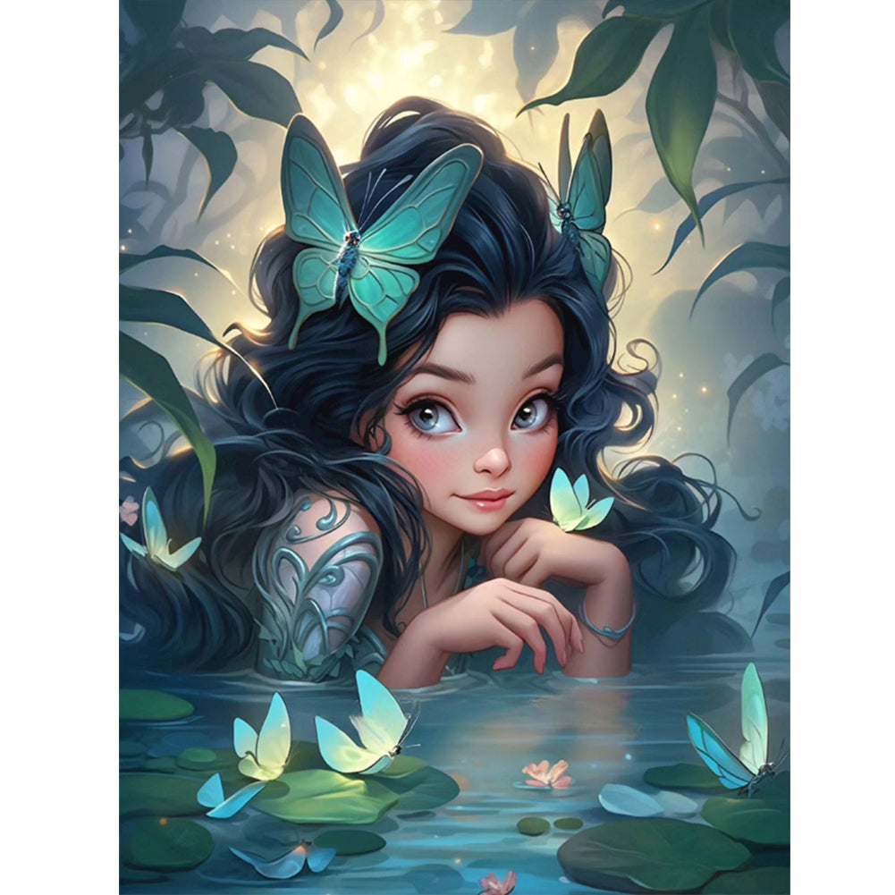 Diamond Painting - Full Round - elf girl (30*40CM)