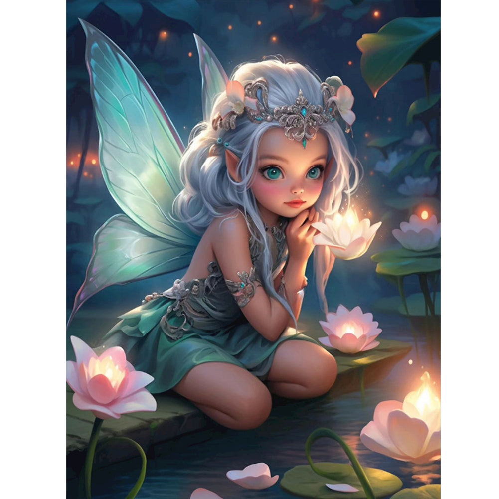 Diamond Painting - Full Round - elf girl (30*40CM)