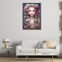Load image into Gallery viewer, AB Diamond Painting - Full Round - flower crown girl (40*60CM)
