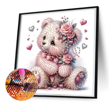 Load image into Gallery viewer, Diamond Painting - Partial Special Shaped - Heart and furry bear (30*30CM)
