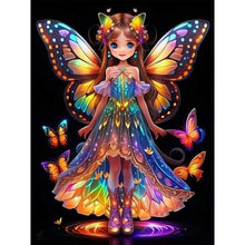 Load image into Gallery viewer, Diamond Painting - Full Round - little butterfly fairy (30*40CM)
