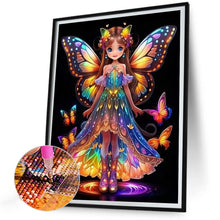 Load image into Gallery viewer, Diamond Painting - Full Round - little butterfly fairy (30*40CM)
