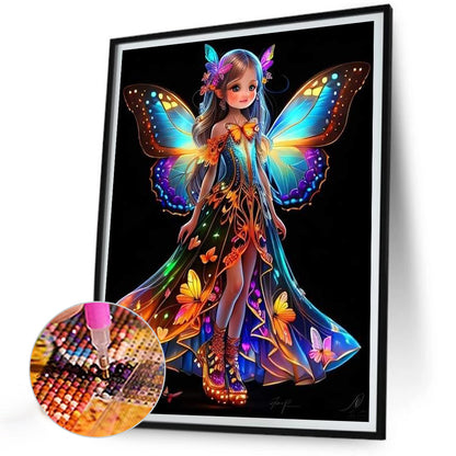 Diamond Painting - Full Round - little butterfly fairy (30*40CM)