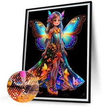 Load image into Gallery viewer, Diamond Painting - Full Round - little butterfly fairy (30*40CM)
