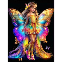 Load image into Gallery viewer, Diamond Painting - Full Round - little butterfly fairy (30*40CM)
