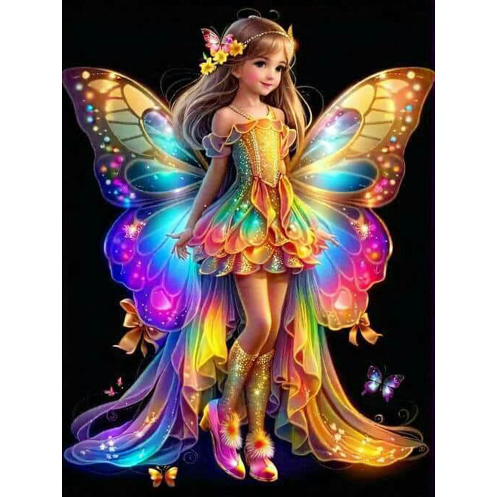 Diamond Painting - Full Round - little butterfly fairy (30*40CM)
