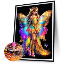 Load image into Gallery viewer, Diamond Painting - Full Round - little butterfly fairy (30*40CM)
