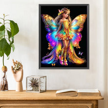 Load image into Gallery viewer, Diamond Painting - Full Round - little butterfly fairy (30*40CM)
