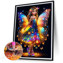 Load image into Gallery viewer, Diamond Painting - Full Round - little butterfly fairy (30*40CM)
