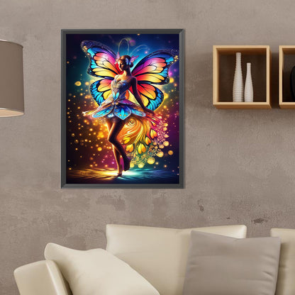 Diamond Painting - Full Round - butterfly fairy (30*40CM)