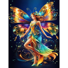 Load image into Gallery viewer, Diamond Painting - Full Round - butterfly fairy (30*40CM)

