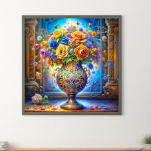 Load image into Gallery viewer, Diamond Painting - Full Round - flowers and vase (40*40CM)
