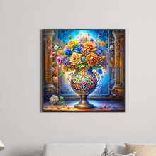 Load image into Gallery viewer, Diamond Painting - Full Round - flowers and vase (40*40CM)
