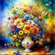 Load image into Gallery viewer, Diamond Painting - Full Round - Colorful background of flowers (40*40CM)
