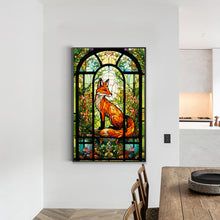 Load image into Gallery viewer, Diamond Painting - Full Round - glass art fox (40*60CM)
