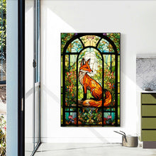 Load image into Gallery viewer, Diamond Painting - Full Round - glass art fox (40*60CM)
