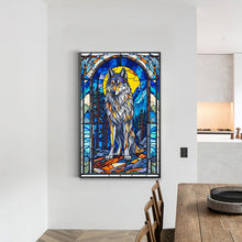 Load image into Gallery viewer, Diamond Painting - Full Round - glass art wolf (40*60CM)
