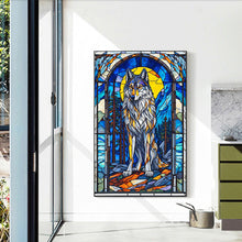 Load image into Gallery viewer, Diamond Painting - Full Round - glass art wolf (40*60CM)
