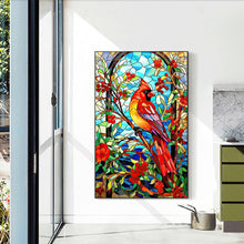 Load image into Gallery viewer, Diamond Painting - Full Round - glass art cardinal (40*60CM)
