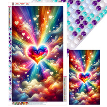 Load image into Gallery viewer, Diamond Painting - Full Round - Fantasy clouds colorful hearts (40*70CM)
