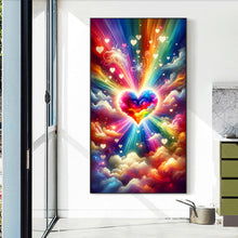 Load image into Gallery viewer, Diamond Painting - Full Round - Fantasy clouds colorful hearts (40*70CM)
