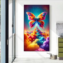 Load image into Gallery viewer, Diamond Painting - Full Round - Fantasy clouds colorful butterflies (40*70CM)
