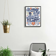 Load image into Gallery viewer, Diamond Painting - Partial Special Shaped - Home is where your heart is (30*40CM)
