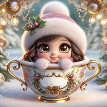 Load image into Gallery viewer, Diamond Painting - Full Round - teacup girl (30*30CM)
