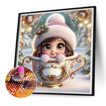 Load image into Gallery viewer, Diamond Painting - Full Round - teacup girl (30*30CM)
