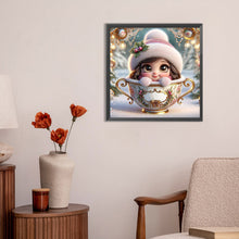 Load image into Gallery viewer, Diamond Painting - Full Round - teacup girl (30*30CM)
