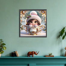 Load image into Gallery viewer, Diamond Painting - Full Round - teacup girl (30*30CM)
