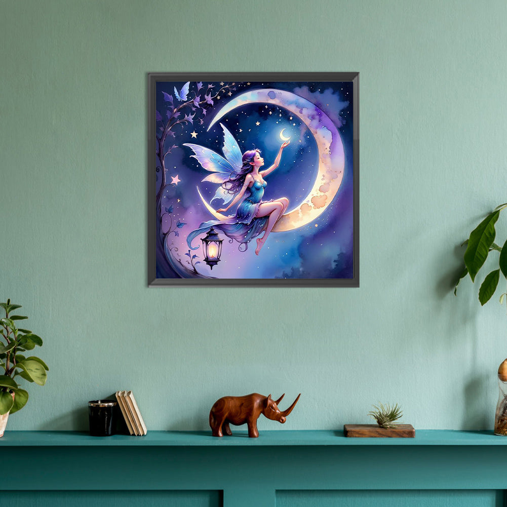 Diamond Painting - Full Round - Star and Moon Elf (30*30CM)