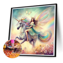 Load image into Gallery viewer, Diamond Painting - Full Round - Unicorn and girl (30*30CM)
