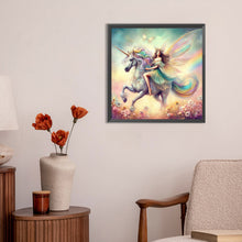 Load image into Gallery viewer, Diamond Painting - Full Round - Unicorn and girl (30*30CM)
