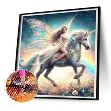 Load image into Gallery viewer, Diamond Painting - Full Round - Unicorn and girl (30*30CM)
