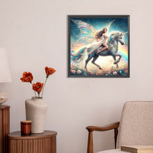 Load image into Gallery viewer, Diamond Painting - Full Round - Unicorn and girl (30*30CM)
