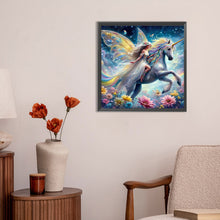 Load image into Gallery viewer, Diamond Painting - Full Round - Unicorn and girl (30*30CM)

