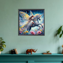 Load image into Gallery viewer, Diamond Painting - Full Round - Unicorn and girl (30*30CM)
