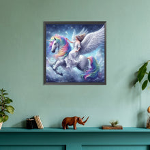 Load image into Gallery viewer, Diamond Painting - Full Round - Unicorn and girl (30*30CM)
