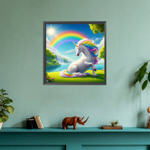 Load image into Gallery viewer, Diamond Painting - Full Round - garden unicorn (30*30CM)
