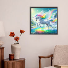 Load image into Gallery viewer, Diamond Painting - Full Round - garden unicorn (30*30CM)
