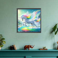 Load image into Gallery viewer, Diamond Painting - Full Round - garden unicorn (30*30CM)

