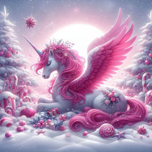 Load image into Gallery viewer, Diamond Painting - Full Round - garden unicorn (30*30CM)
