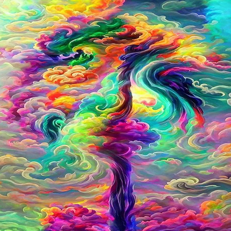 AB Diamond Painting - Full Square - Color cloud (40*70CM)
