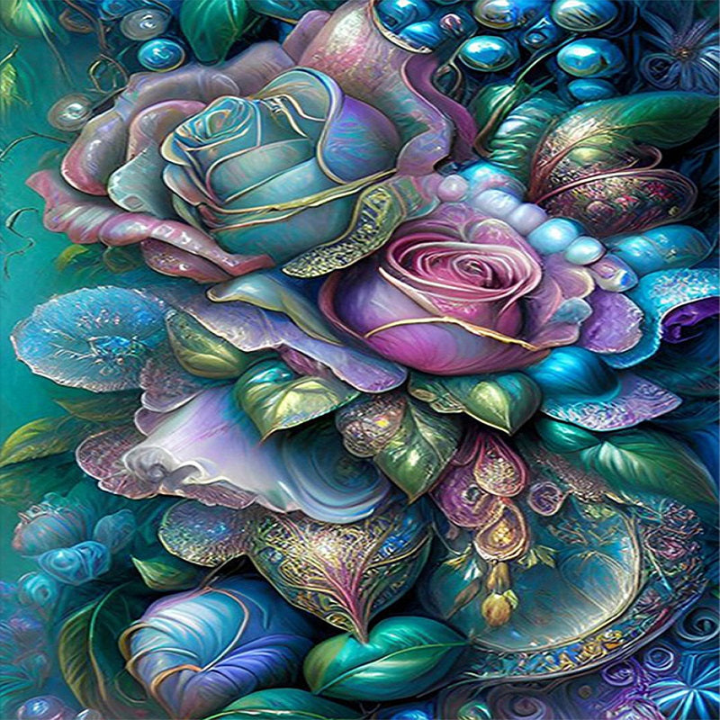 AB Diamond Painting - Full Square - pearlescent rose (40*60CM)