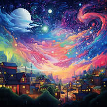 Load image into Gallery viewer, Diamond Painting - Full Round - Fantasy World¡¤Dream Night (30*30CM)
