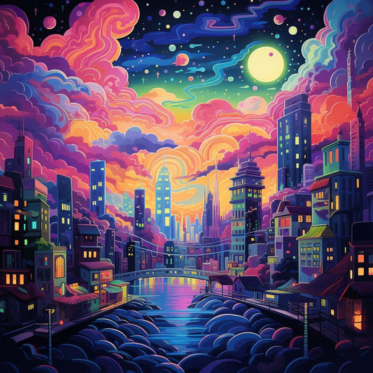 Diamond Painting - Full Round - Fantasy World¡¤Silent Night (30*30CM)