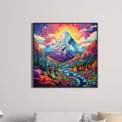 Diamond Painting - Full Round - Fantasy world¡¤quiet mountains and rivers (30*30CM)